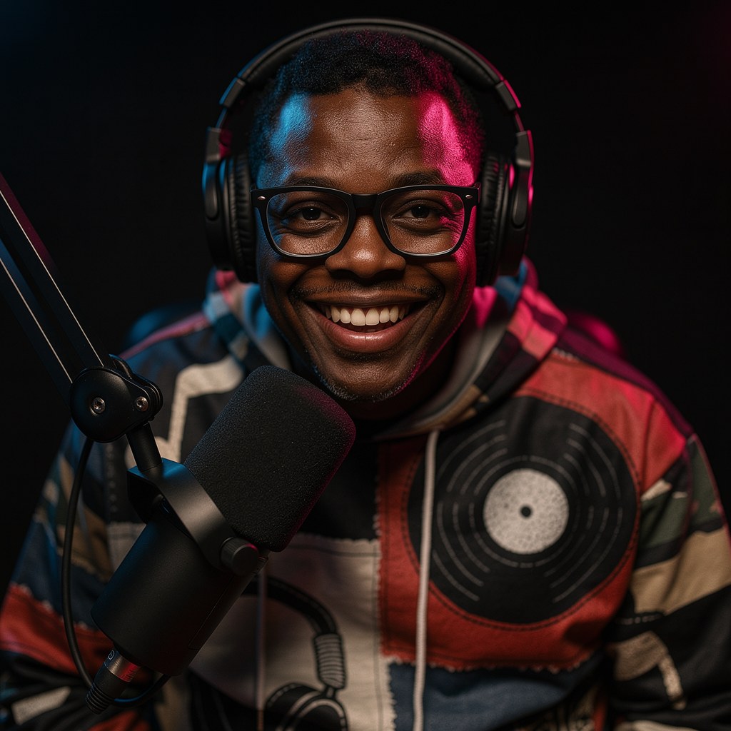 Dewayne Benton on air for The Gospel Jazz Top Ten Countdown