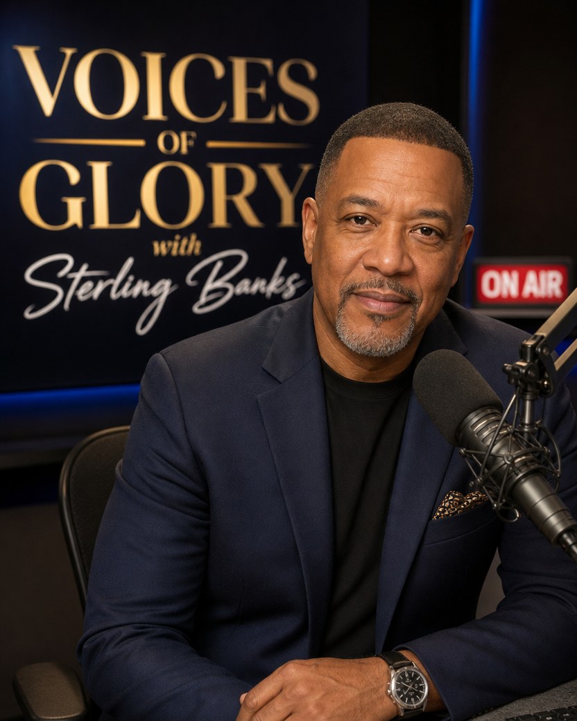 Sterling Banks on air in the Voices of Glory studio
